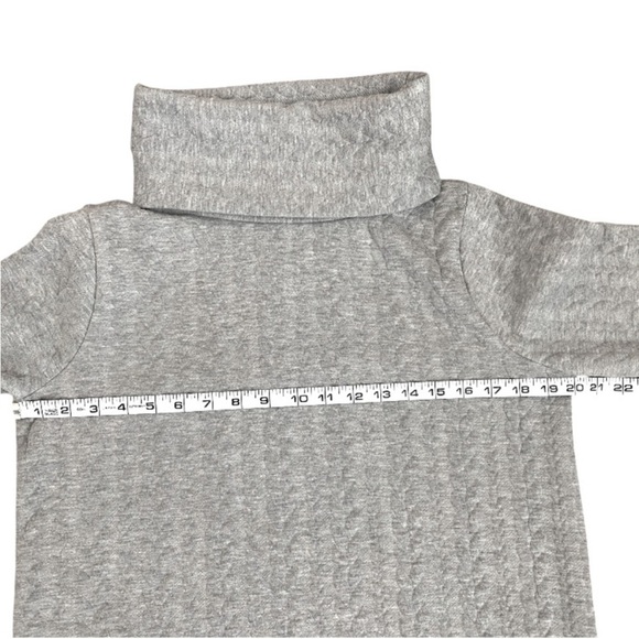 J. Crew Heather Gray Cable Knit Cowl-neck Long Sleeve Size Small - Picture 11 of 13